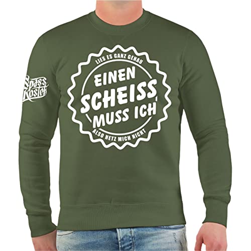 Spaß Kostet Herren Pullover Sweatshirt Lies es genau EINEN Scheiss MUSS ICH Größe S - 4XL von Spaß Kostet