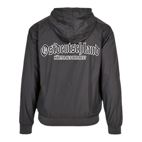 Spaß Kostet Herren Regenjacke Ostdeutschland Härter als der Rest Windjacke mit Kapuze Größe S - 5XL von Spaß Kostet