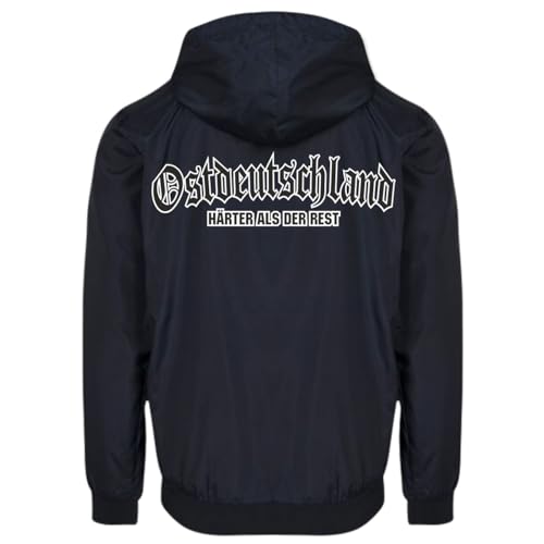 Spaß Kostet Herren Regenjacke Ostdeutschland Härter als der Rest Windjacke mit Kapuze Größe S - 5XL von Spaß Kostet