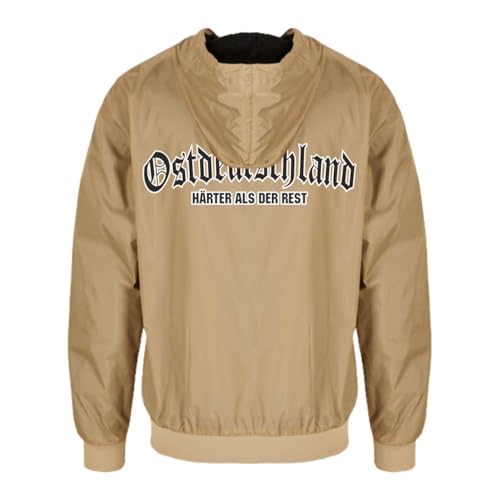 Spaß Kostet Herren Regenjacke Ostdeutschland Härter als der Rest Windjacke mit Kapuze Größe S - 5XL von Spaß Kostet