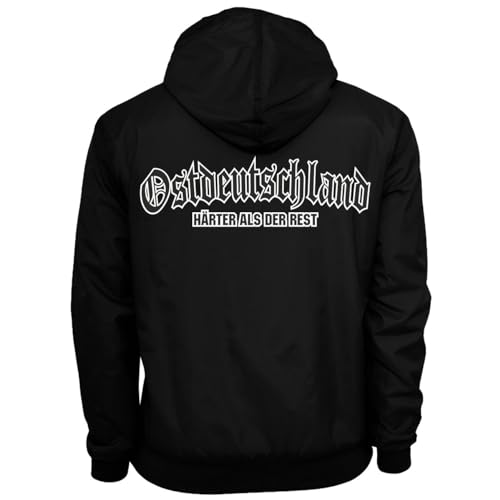 Spaß Kostet Herren Regenjacke Ostdeutschland Härter als der Rest Windjacke mit Kapuze Größe S - 5XL von Spaß Kostet