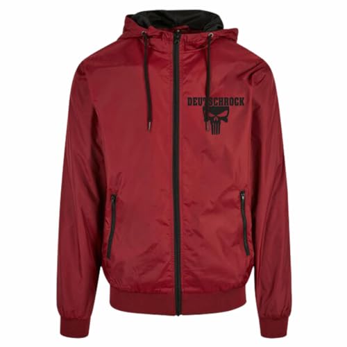 Spaß Kostet Herren Regenjacke Windjacke Deutschrock Totenkopf SCHWARZ fan merch jungs von Spaß Kostet