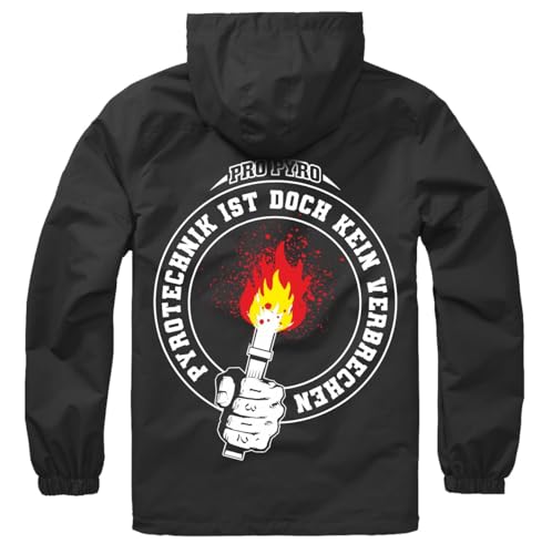 Spaß Kostet Herren SOMMER Windbreaker Pyrotechnik ist doch kein Verbrechen ultras von Spaß Kostet