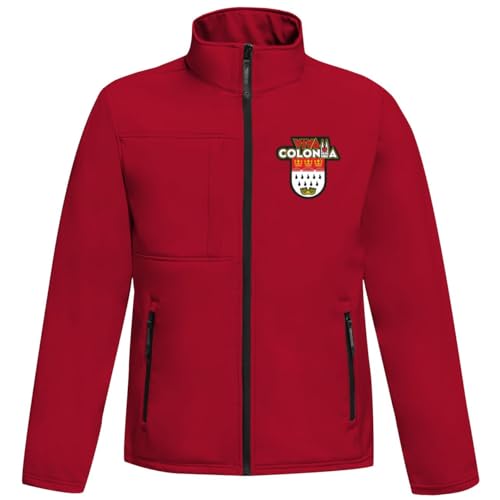 Spaß Kostet Herren Softshell Jacke Köln Viva Colonia Support wind und wasserdicht Grösse S bis 4XL von Spaß Kostet
