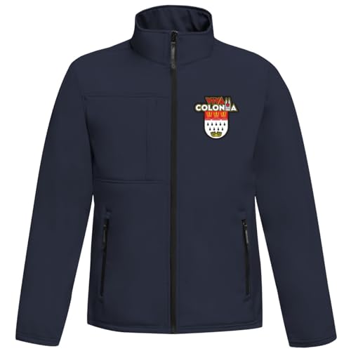 Spaß Kostet Herren Softshell Jacke Köln Viva Colonia Support wind und wasserdicht Grösse S bis 4XL von Spaß Kostet