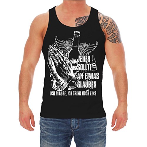 Spaß Kostet Herren Tank Top ärmllos Bier Ich glaube ich Trink noch eins M bis 5XL von Spaß Kostet