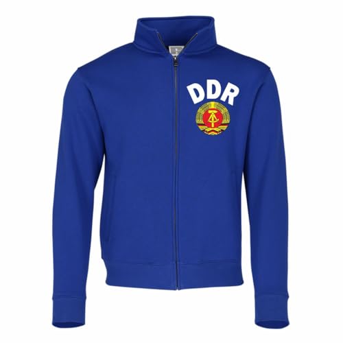 Spaß Kostet Herren Trainingsjacke DDR Nationalmannschaft Ostdeutschland Jacke royalblau von Spaß Kostet