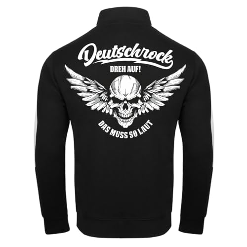 Spaß Kostet Herren Trainingsjacke Sweatjacke Deutschrock Dreh auf Das muss so laut Jungs (mit Rückendruck) Größe S - 3XL von Spaß Kostet