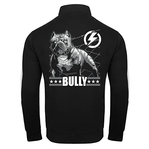 Spaß Kostet Herren Trainingsjacke mit Streifen BULLY (mit Rückendruck) Größe S - 3XL von Spaß Kostet