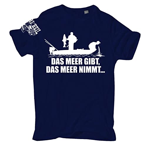 Spaß Kostet Herren Tshirt Angler Motiv Das Meer gibt das Meer nimmt Größe S - 5XL von Spaß Kostet