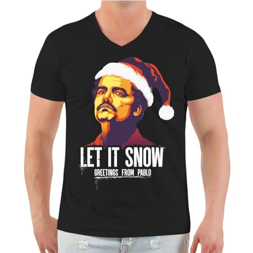 Spaß Kostet Herren Tshirt Weihnachten Let it Snow Pablo Escobar Kolumbien Santa Größe S - 5XL von Spaß Kostet