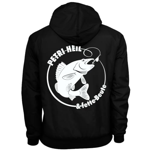 Spaß Kostet Herren Windbreaker Regenjacke ANGLER Petri Heil Fischer Hobby Größe S - 5XL von Spaß Kostet