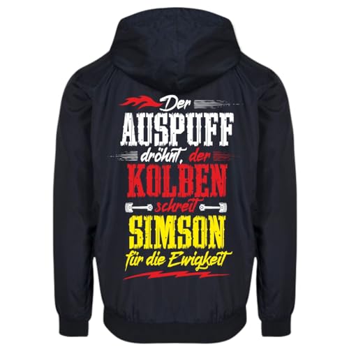 Spaß Kostet Männer Jungen Windbreaker Regenjacke Simson Motorrad Jacke motorrad sprüche Größe S - 5XL von Spaß Kostet