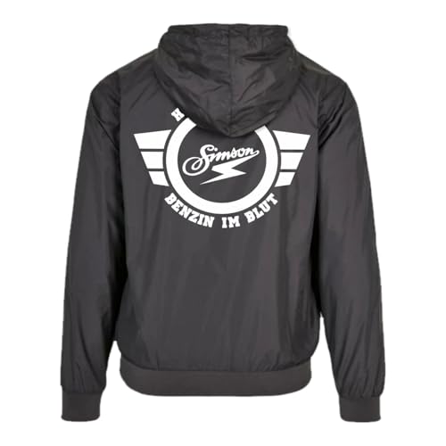 Spaß Kostet Herren Windbreaker Regenjacke DDR Simson Motorradjacke Windjacke mit Kapuze von Spaß Kostet