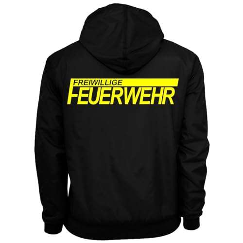 Spaß Kostet Herren Windbreaker Regenjacke FFW Freiwillige Feuerwehr Windjacke mit Kapuze Größe S - 5XL von Spaß Kostet