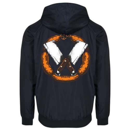 Spaß Kostet Herren Windbreaker Regenjacke Hausschlachtung Fleischer Metzger wurst motive von Spaß Kostet