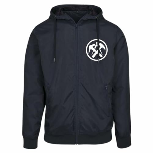 Spaß Kostet Herren Windbreaker Regenjacke mit Kapuze Dachdecker Zeichen Logo Arbeitsjacke Spaß Kostet Herren Windbreaker Regenjacke mit Kapuze Dachdecker Zeichen Logo Arbeitsjacke von Spaß Kostet