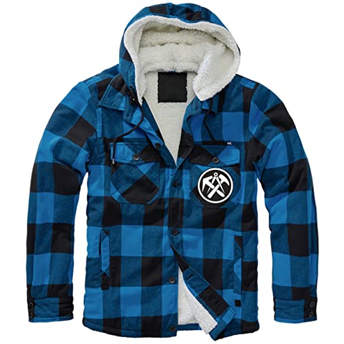 Spaß Kostet Herren Winter Jacke Dachdecker Lumberjacket mit Kapuze Fell innenfutter futter von Spaß Kostet