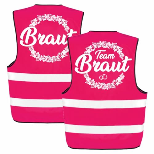 Spaß Kostet JGA Pinke Warnweste Braut & Team Braut Blumen junggesellinnenabschied Hochzeit Spaß Kostet JGA Pinke Warnweste Braut & Team Braut Blumen junggesellinnenabschied Hochzeit von Spaß Kostet