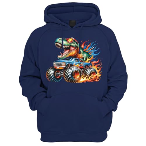 Spaß Kostet Junge Kapuzenpullover Dinosaurier T-Rex Truck Hoodies Größe 104-164 Monstertruck von Spaß Kostet