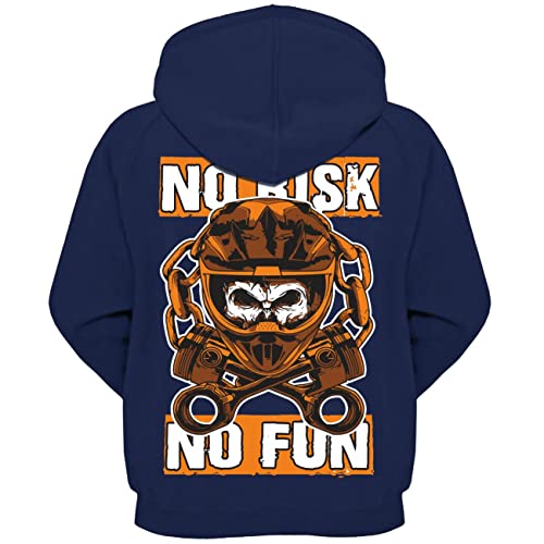 Spaß Kostet Kinder Kapuzenjacke Motocross Cross Enduro Racing Team (mit Rückendruck) Größe 122-164 von Spaß Kostet