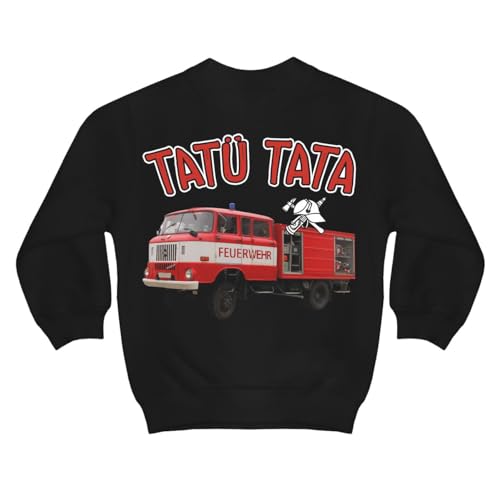 Kinder Pullover Feuerwehr tatü tata FFW Verein Hobby Osten Ossi Größe 98-128 von Spaß Kostet