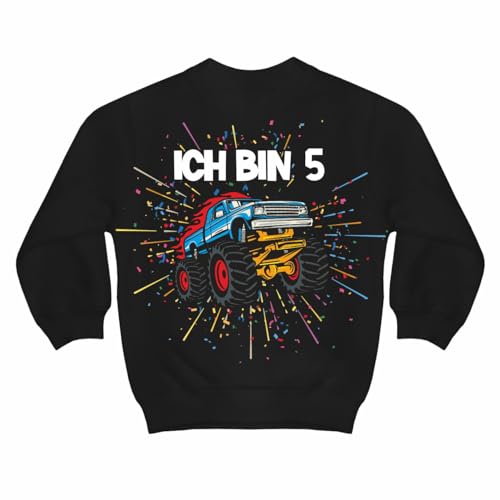 Spaß Kostet Kinder Pullover Monstertruck Motive Ich Bin 5 Jahre Geburtstag Auto Geschenk von Spaß Kostet
