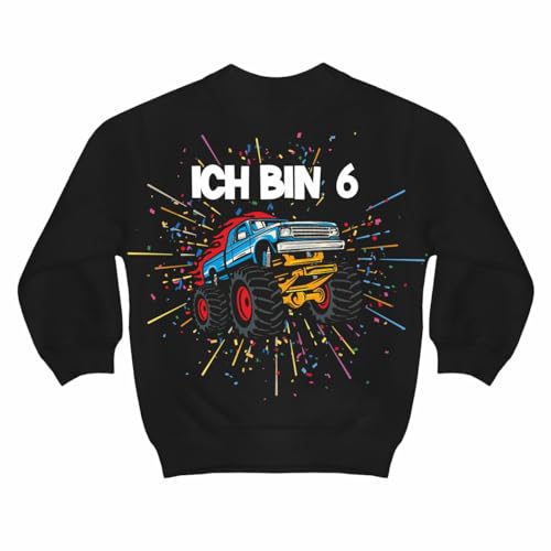 Spaß Kostet Kinder Pullover Monstertruck Motive Ich Bin 6 Jahre Geburtstag Geschenk Auto von Spaß Kostet