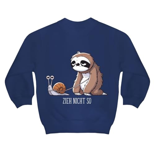 Spaß Kostet Kinder Pullover Zieh Nicht so Größe 98-164 Faultier Schnecke Tiermotiv Witzig Größe 98-164 von Spaß Kostet