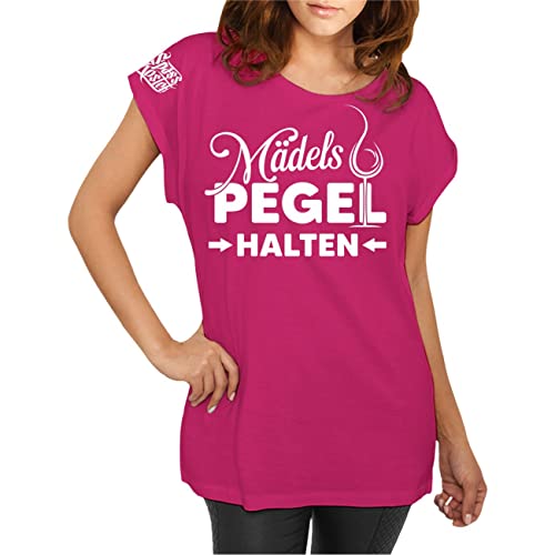 Spaß Kostet Longshirt Damen weit geschnitten Mädels Pegel halten Größe XS - 5XL von Spaß Kostet