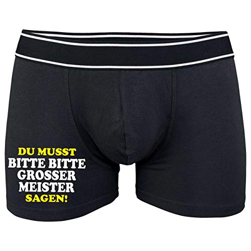Spaß Kostet Männer Boxershort mit Spruch Du musst Bitte Bitte großer Meister Sagen Größe S bix 5XL Spaß Kostet Männer Boxershort mit Spruch Du musst Bitte Bitte großer Meister Sagen Größe S bix 5XL von Spaß Kostet