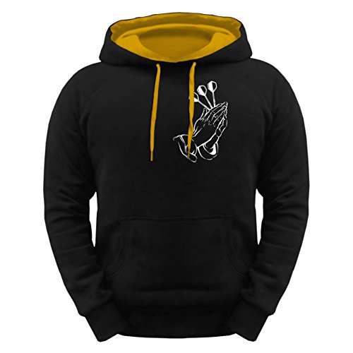Männer Herren Kapuzenpullover Dart Double Makes Money Motiv AUF RÜCKEN von Spaß Kostet