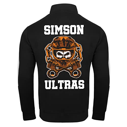 Spaß Kostet Männer Junge Trainingsjacke (Rückendruck) Simson Ultras 2 takt Power motorrad enduro s51 von Spaß Kostet