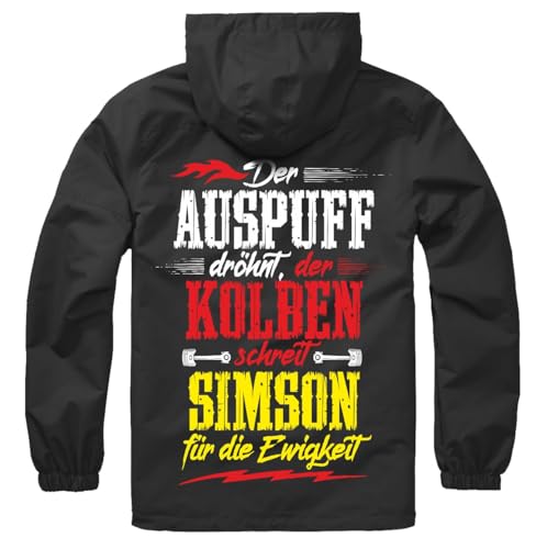 Männer Jungs Herbst Sommer Windbreaker DDR Motorrad Jacke Simson Motive sprüche von Spaß Kostet