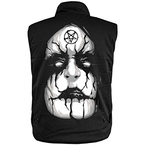 Spaß Kostet Männer Ranger Weste mit Futter Corpsepaint 666 (mit Rückendruck) Größe S - 5XL von Spaß Kostet