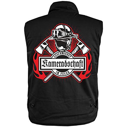 Spaß Kostet Männer Ranger Weste mit Futter Feuerwehr Kameradschaft geschmiedet im Feuer (mit Rückendruck) Größe S - 5XL von Spaß Kostet