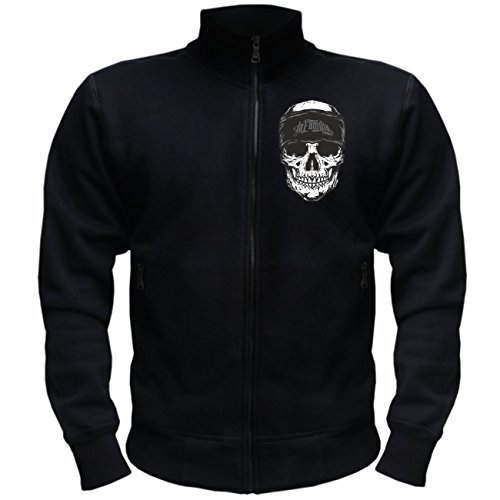 Männer Sweatjacke United we stand moshpit crew oldschool front records merch von Spaß Kostet