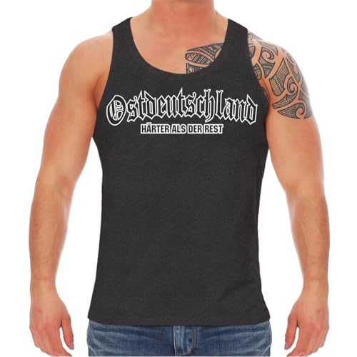Spaß Kostet Männer Tanktop Muskelshirt Ostdeutschland Härter als der Rest Ostdeutsche Jungs von Spaß Kostet