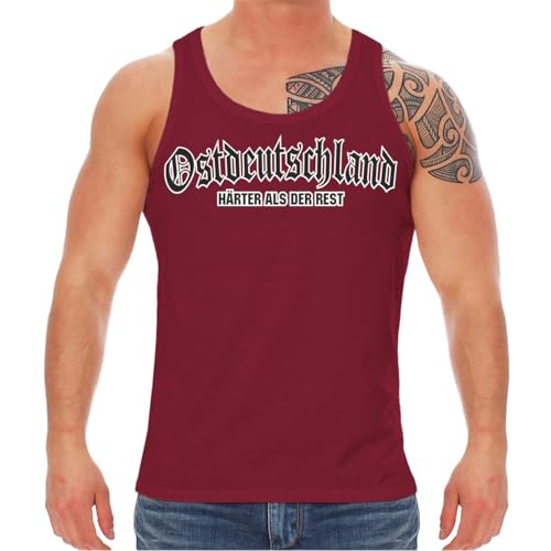 Spaß Kostet Männer Tanktop Muskelshirt Ostdeutschland Härter als der Rest Ostdeutsche Jungs von Spaß Kostet