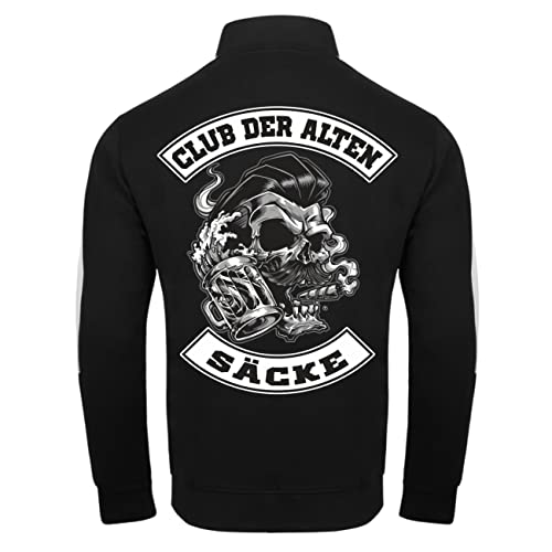 Spaß Kostet Männer Trainingsjacke mit Streifen Club der alten Säcke (mit Rückendruck) Größe S - 3XL von Spaß Kostet