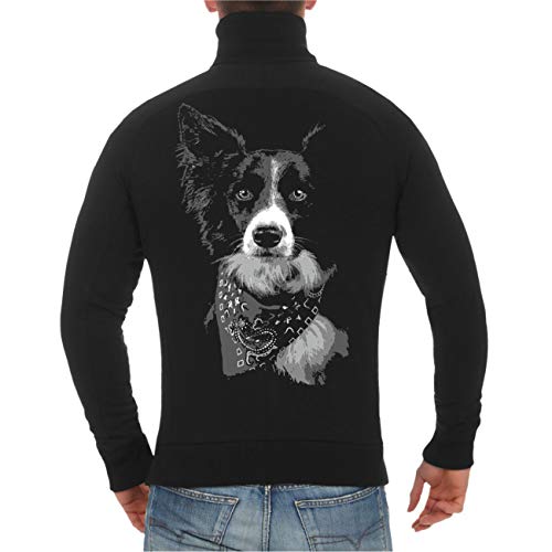 Spaß Kostet Männer und Herren Freizeitjacke Border Collie (mit Rückendruck) von Spaß Kostet