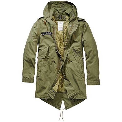 Spaß Kostet Männer und Herren Parka lang Winter Jacke mit heraustrennbaren Futter Old School Größe S bis 5XL von Spaß Kostet