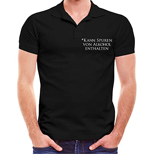Spaß Kostet Männer & Herren Poloshirt Polohemd Kann Spuren von Alkohol enthalten Größe S - 5XL von Spaß Kostet