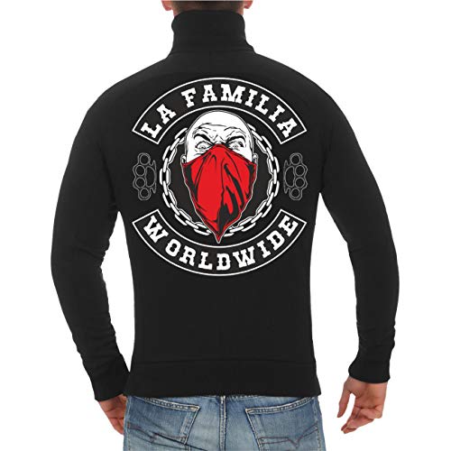 Spaß Kostet Männer Herren Sweatjacke La Familia Germany (Rückerndruck) WORLDWIDE patch von Spaß Kostet