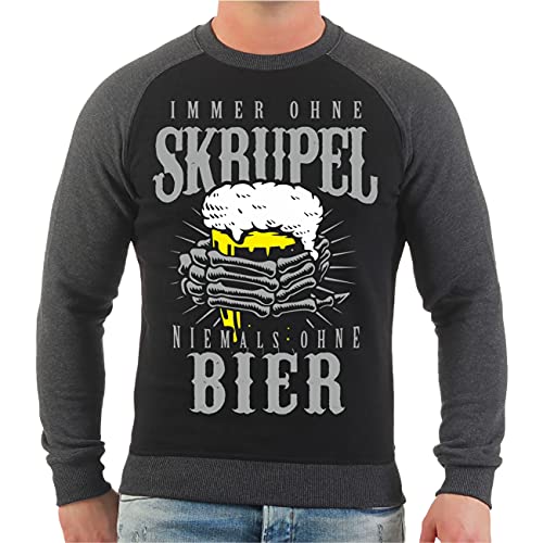 Spaß Kostet Männer und Herren Sweatshirt Immer ohne Skrupel Niemals ohne Bier Größe S - 4XL von Spaß Kostet