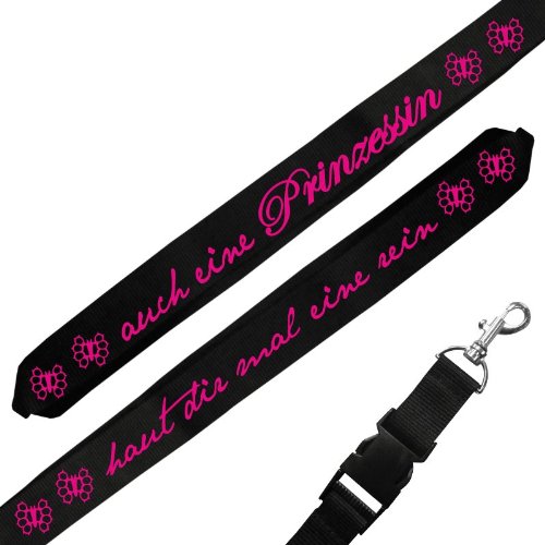 Spaß Kostet Schlüsselband lang Lanyard auch eine Prinzessin haut dir mal eine rein von Spaß Kostet