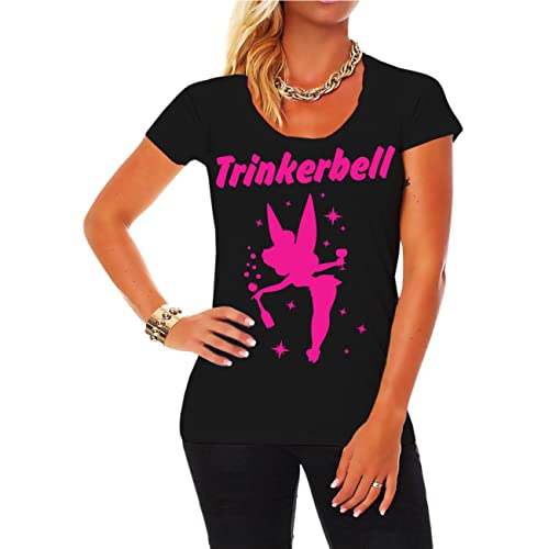 Spaß Kostet Tshirt Damen Trinkerbell NEONPINK Größe XS - XXL von Spaß Kostet