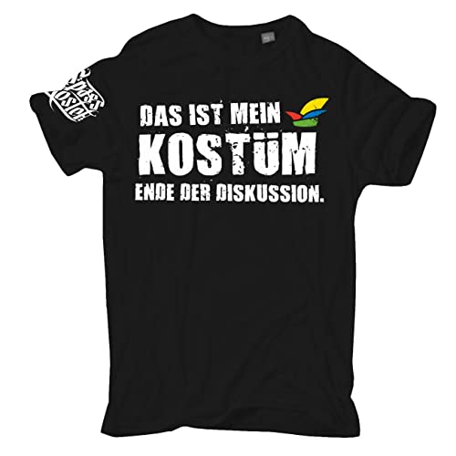 Übergrößen Herren Tshirt Fasching Karneval Das ist Mein KOSTÜM Ende der Diskussion Größe 3XL - 8XL von Spaß Kostet