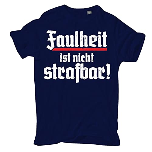 Spaß Kostet Übergrößen Herren Tshirt Faulheit ist Nicht strafbar Größe 3XL - 8XL von Spaß Kostet