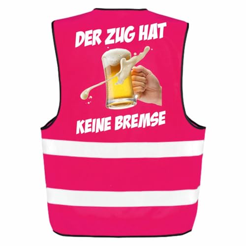Spaß Kostet Warnweste Pink Der Zug hat keine Bremse Malle Mallorca Party saufen motive von Spaß Kostet